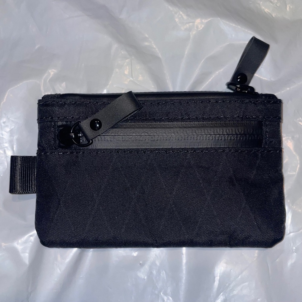 ALPAKA Black Diamond Pattern Zip Pouch EDC Organizer Slim Tech Case NWOT